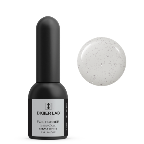 Aluslakk, Rubber Base, Foil Smoky White, Didier Lab, 10ml