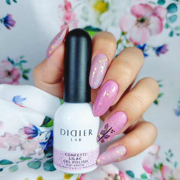Geellakk "Didier Lab" Confetti LILAC 10ml
