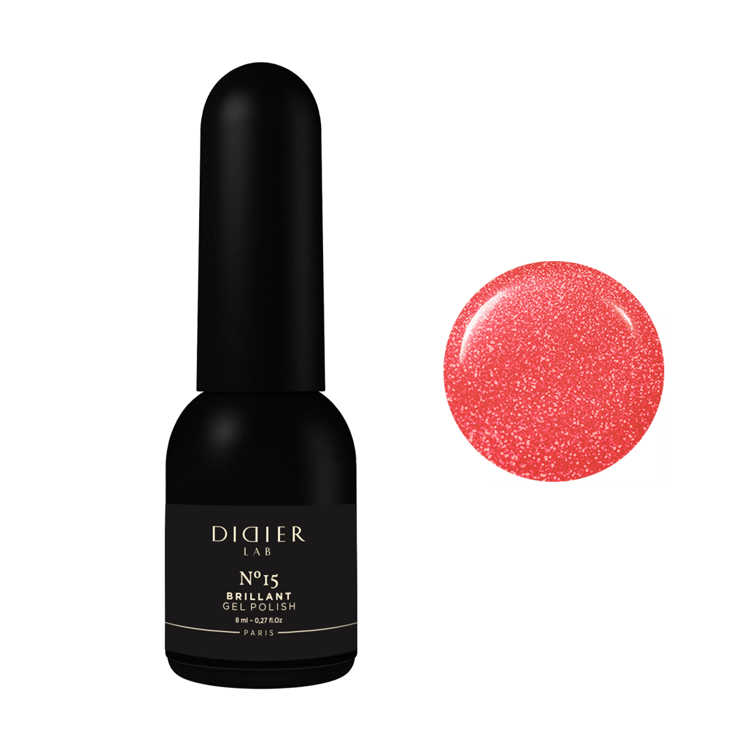 Geellakk, Brillant, No15, HEMA&TPO vaba, Didier Lab, 8ml